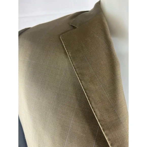 Men's Corneliani Extra Fine Virgin Wool Sport Coat Blazer Jacket Size 54L Tan - Picture 4 of 7